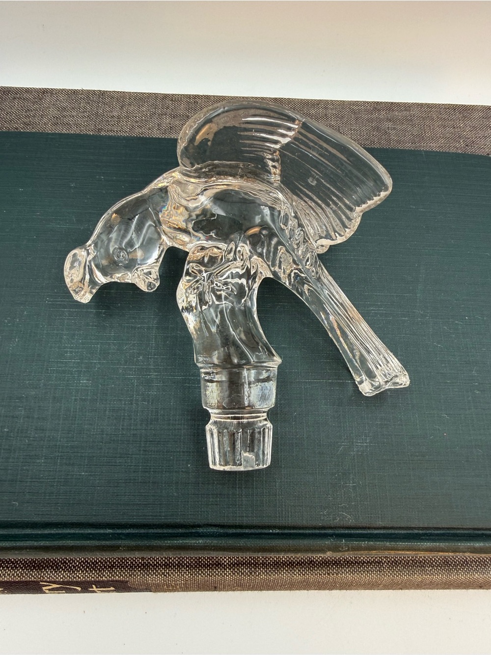 Vintage Cambridge Glass Crystal Arms #1636 Peg Blue Jay